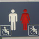 多目的トイレの表示の画像
